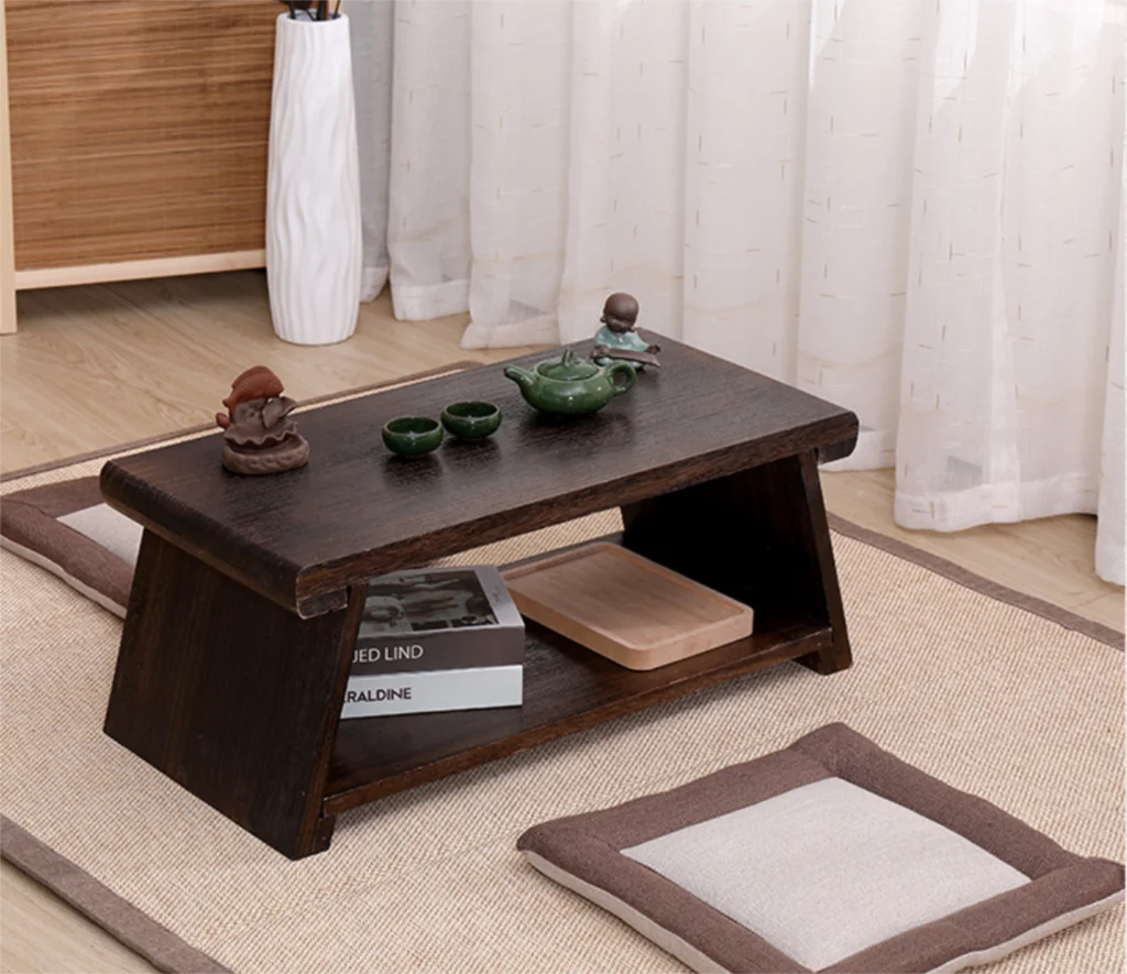 Japanese Tea Table Foldable Wooden For Living Room Furniture Modern