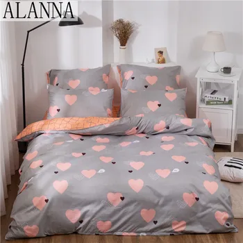 

Alanna X-1002 Printed Solid bedding sets Home Bedding Set 4-7pcs High Quality Lovely Pattern with Star tree flower