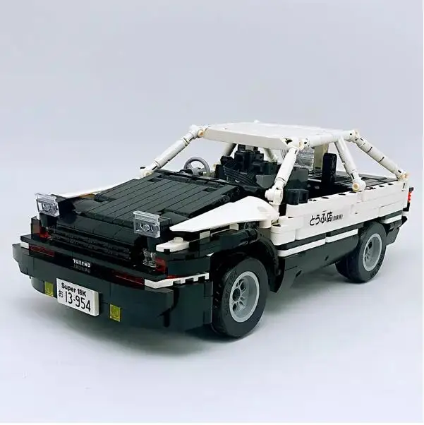 

In Stock Technician Initial D Super Race Building Blocks Bricks Kids Remote control Toys RC Car Christmas Compatible Technic