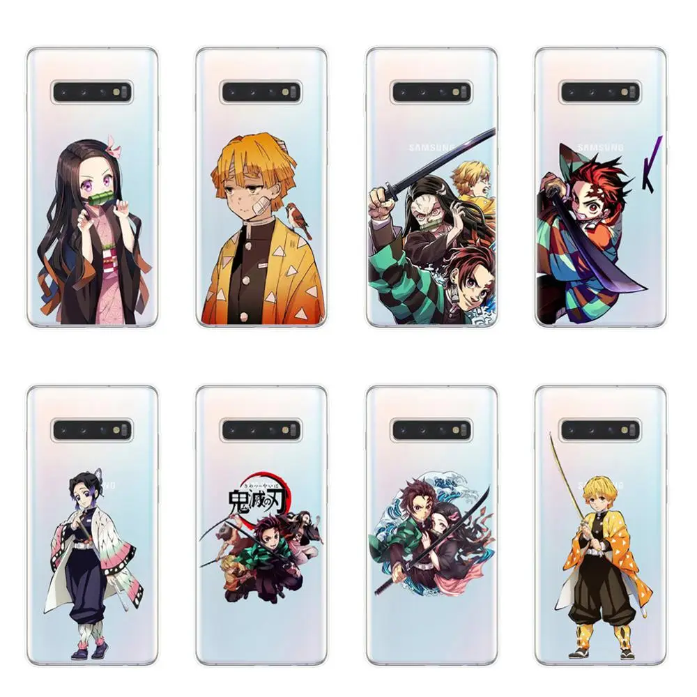 Чехол для телефона Kamado Nezuko Kimetsu no Yaiba рассекающий демонов чехол Samsung S6 S7 Edge S8 S9 S10 Plus