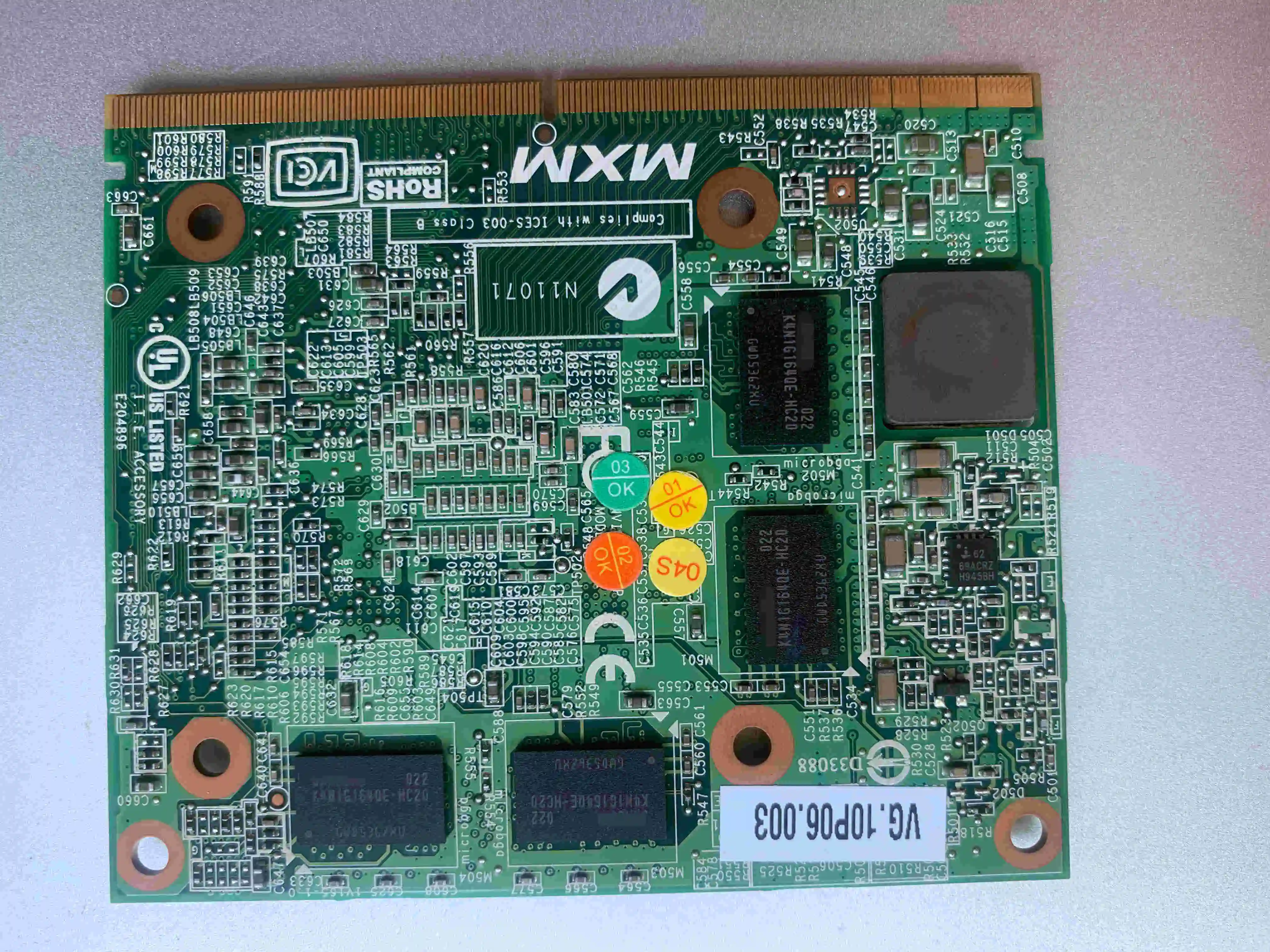 Nova Placa de Vídeo Original Gt130m gt 130m Vg.10p06.003 1gb Vag para Acer Aspire 5739g 5735 7738g 8935g 5935g 5739g 5738g 7738g Portátil - Imagem 2
