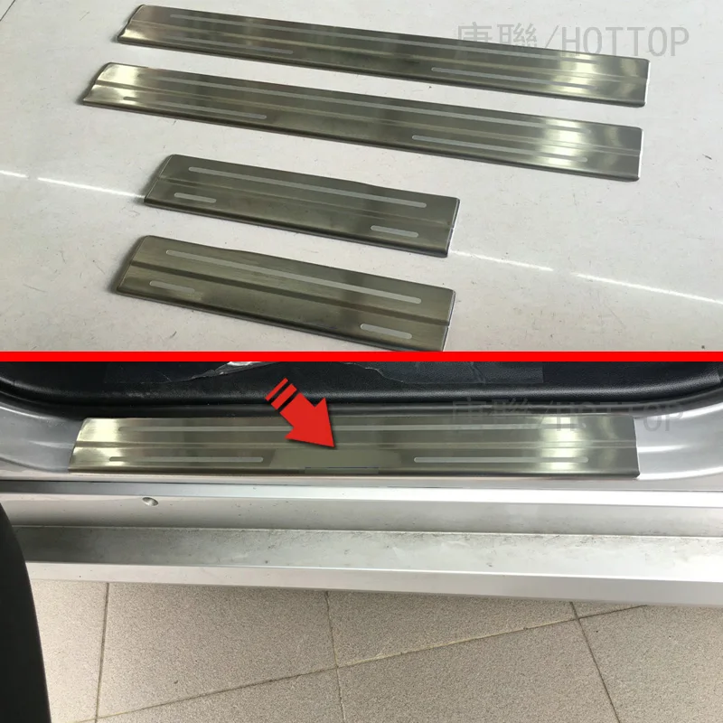 4 шт. накладки на дверные пороги из нержавеющей стали для Toyota Prius 2016 2017|door sills|door