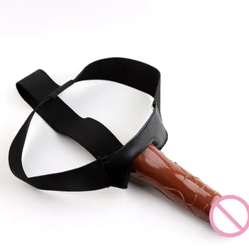 Lesbian Masturbator Strap-on Dildo Realistic Flesh Silicone Penis Panties Strapon Dildo Anal Butt Plug Adult Sex Toys For Women 5