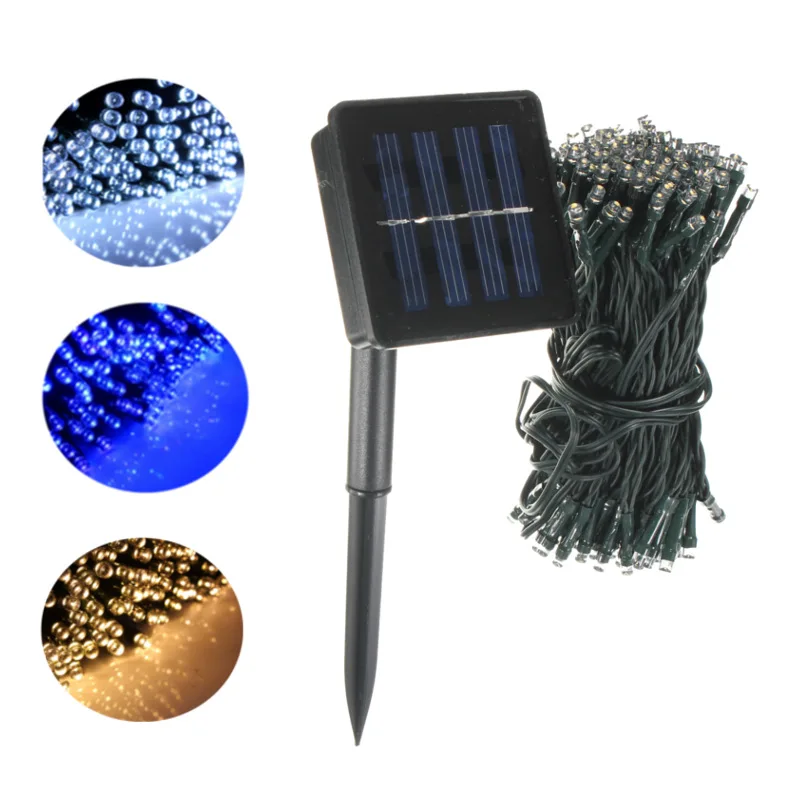 

200 Led Solar String Lights Outdoor Waterproof Street Garland Light Christmas Party Garden Home Decor Solar Powered Fairy Lights