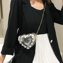 Новая женская сумка на плечо, модная дизайнерская сумка-мессенджер, Женская однотонная прозрачная кожаная сумка на плечо, сумка-мессенджер#10