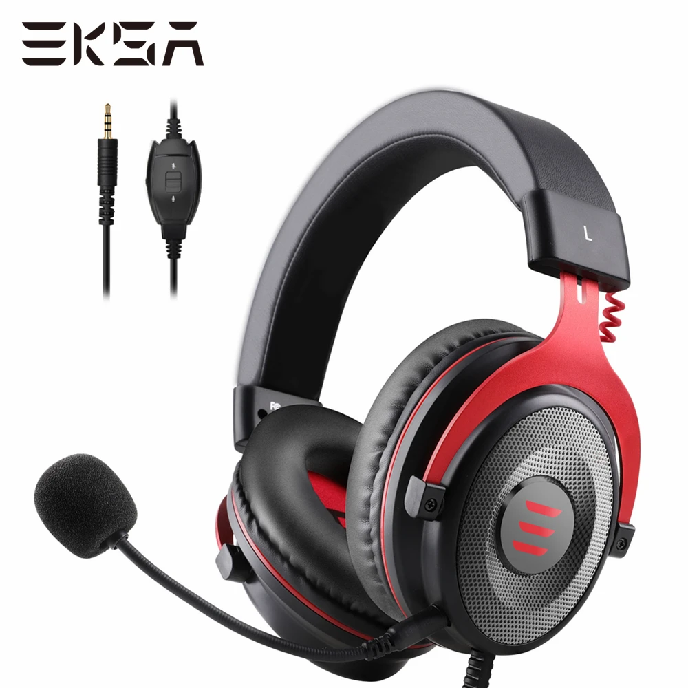 Проводные наушники EKSA E900 игровая стереогарнитура для геймеров ПК игровые 3 5 мм с
