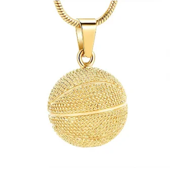 

Cremation Keepsake Pendant Necklace for Ashes Basketball Shape Hold Loved One Ashes Keepsake Memorial Jewelry(only pendant
