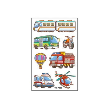 

NEW Waterproof Vehicle Temporary Tattoos For Kids Fun Car Sticker Truck Tattoo Stickers For Party Favor Random 1PC