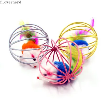 

Cage Rat Toy Cat Catch Ball Spherical Toy Cat Toy Cat Plush Christmas Pet Toys Cat Supplies Cat Toy Ball Interactive Cat Toys