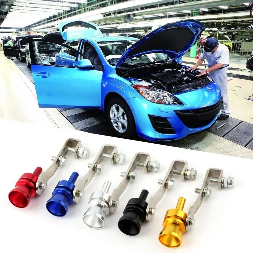 1PC General Motors Tuning Gear Turbo Muffler Whistle Exhaust Sound Motorcycle Sound Simulator Car Decoration automobile turbine whistle