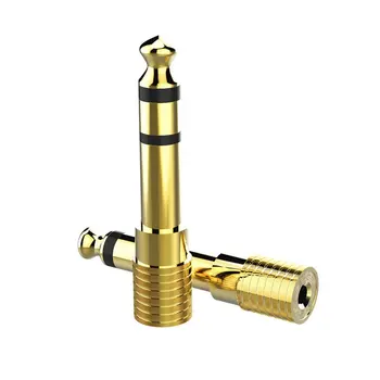 

5PCS/SET Gold-Plated Durable 6.35mm 1/4 Inch Jack Plug to 3.5mm Male Stereo Headphone Jack Socket Adapter