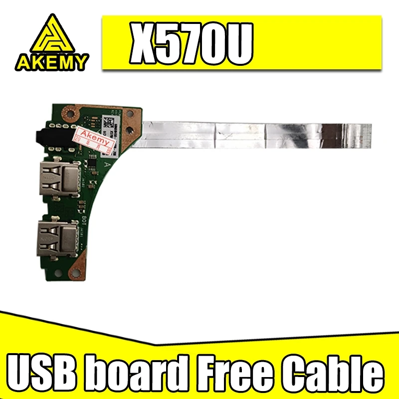 For Asus YX570U YX570UD X570U X570UD IO USB Headphone jack Board with cable