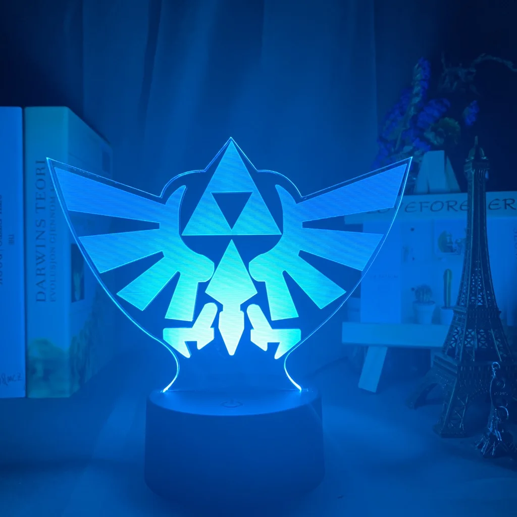 Игра Легенда о Зельде Triforce СВЕТОДИОДНЫЙ Ночник светильник классный кабинет