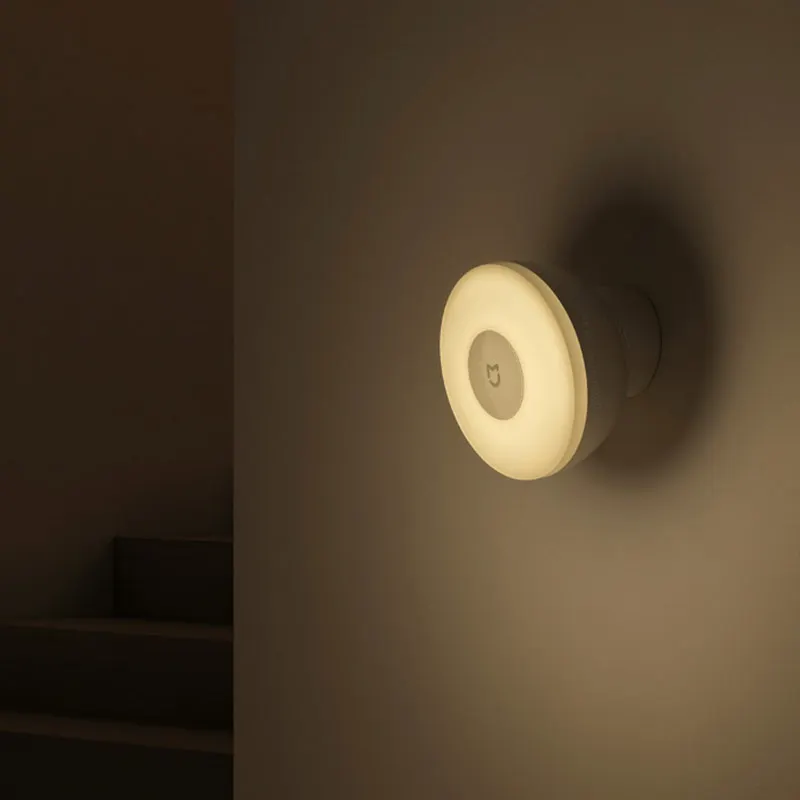 Xiaomi Mijia ночник 2 человека тела Индукционная прикроватная лампа мини энергосберегающая лампа подходит для коридора санитарная спальня