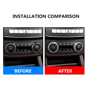 

Zinc alloy Air conditioning knob modification for Mercedes-Benz GLE GLK CLS GL M GLS SLK SL Car G-class Decorative Accessories