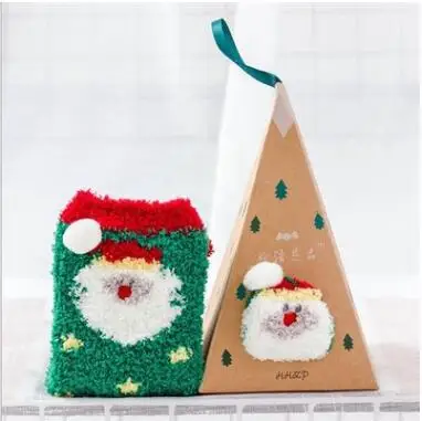1pair fuzzy socks warm socks Embroidery Cartoon Casual Christmas Socks Towel socks Cute Sleep Socks Funny Socks Women kawaii Hot - Color: 21