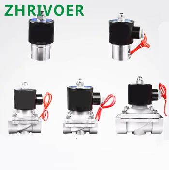 

DN8 DN15 DN25 Stainless steel Electric Solenoid Valve 12V 24V 220V 110V Pneumatic Valve for Water Oil Gas 1/4" 3/8" 1/2" 3/4" 1"