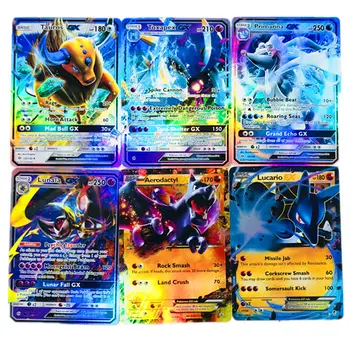 

324 Pcs Pokemon Card GX 20 100pcs High Quality Kids Toys Giant Glittering Card Game Vs English Point Toy