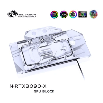 Bykski GPU Water Block For Maxsun ,Palit Founders Edition RTX3090, RTX3080 Graphics Card ,VGA Watercooler AIC Card ,N-RTX3090-X bykski b vga sc al gpu block connection module with temperature display