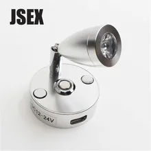 

DC12V 24V LED touch dimming RV reading light USB interface light, led dimmable boat wall mounted lamp