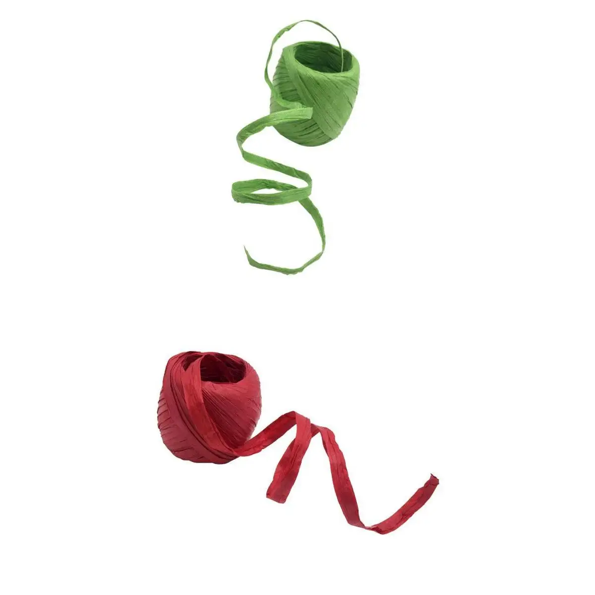 2x Raffia Paper Ribbon Rope Decoration Scrapbooking Cords Packing Crafts LOT