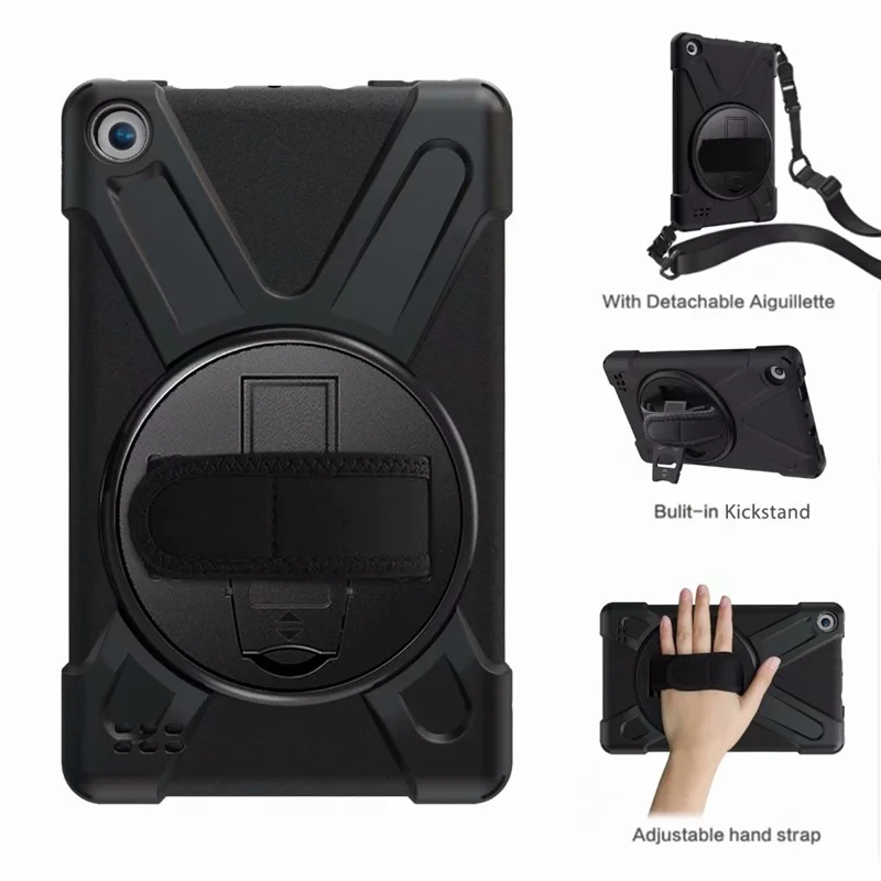 Чехол для Amazon New Fire 7, чехол для детей, безопасный противоударный броня, ремешок на руку и шею, чехол для kindle fire 7 9th generation