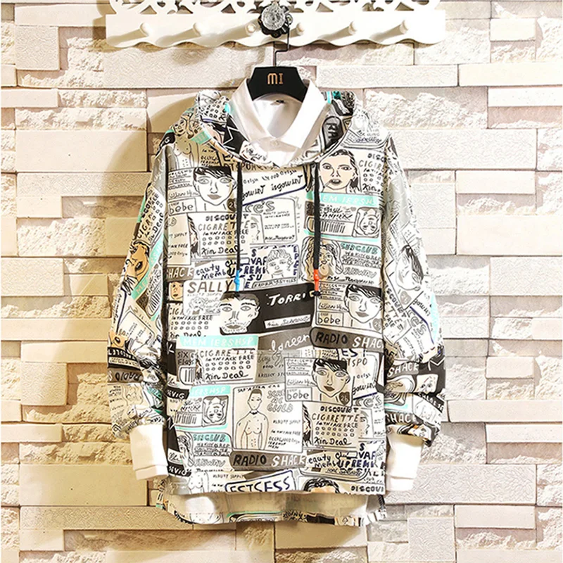 

CYXZFTROFL New Man Hoodie Cotton Casual Slim Fit Clothing Streetwear Hip Hop Ctudent Male Sweatshirt Long Sleeve Pullover Hoodie