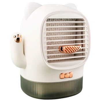 

USB Charge Fan Home Office Desktop Small Fan Refrigeration Air Conditioning Mini Water Cooling Fan