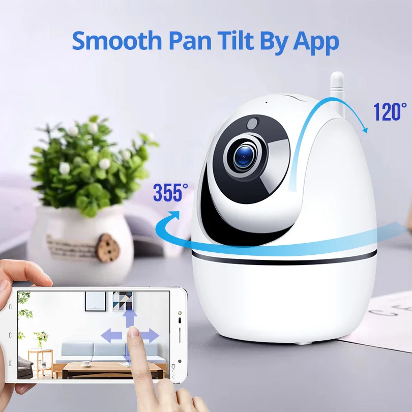 Cena Wetrans 1080P kamera IP Wifi Mini HD automatyczne śledzenie Onvif Night Vision dla dzieci inteligentny CCTV bezpieczeństwa w domu bezprzewodowy kamera