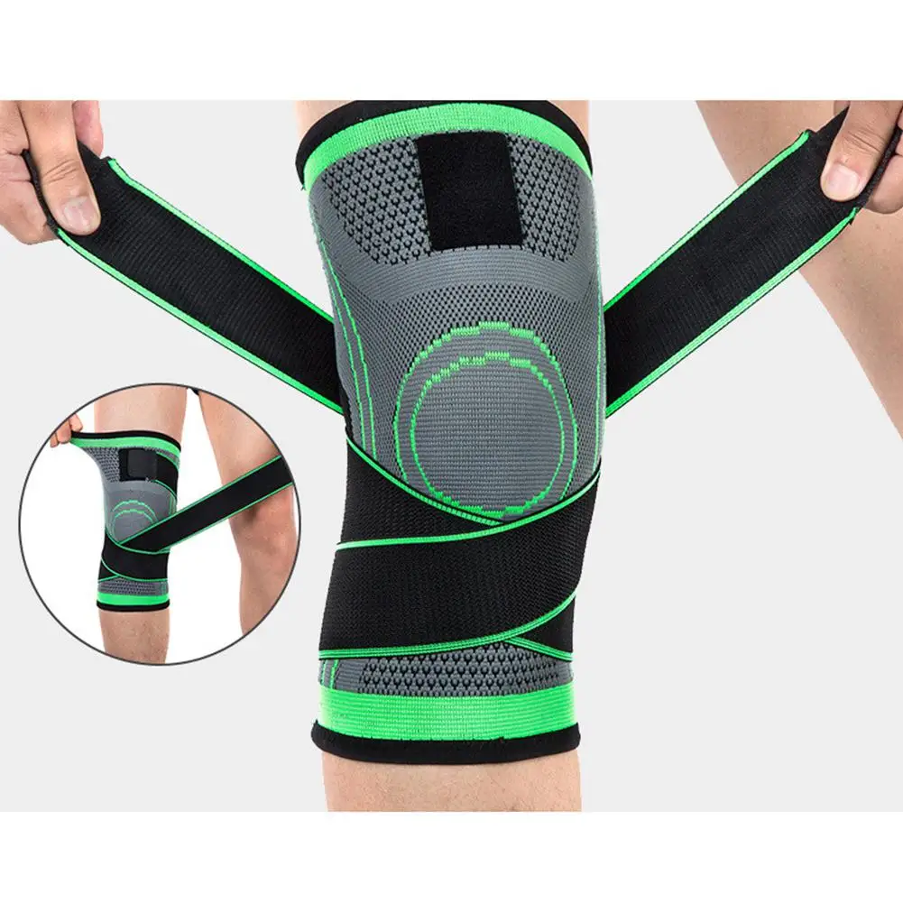 

Unisex sports knee pads compression elastic bandage running climbing knit bicycle bandage pressure protector
