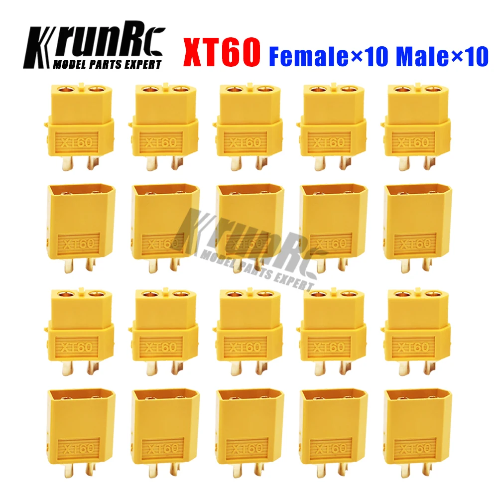

NEW 10 Pairs 20PCS XT60 Male & Female Bullet Connectors Plugs For RC LiPo Battery