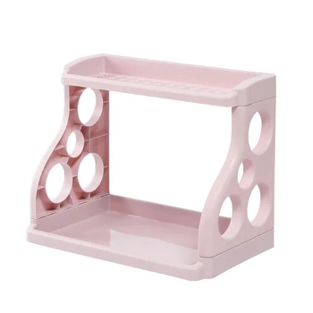 

1 Pcs Storage Rack Shelf Double Layer Holder Organizer For Kitchen Spice Jar Bathroom HYD88