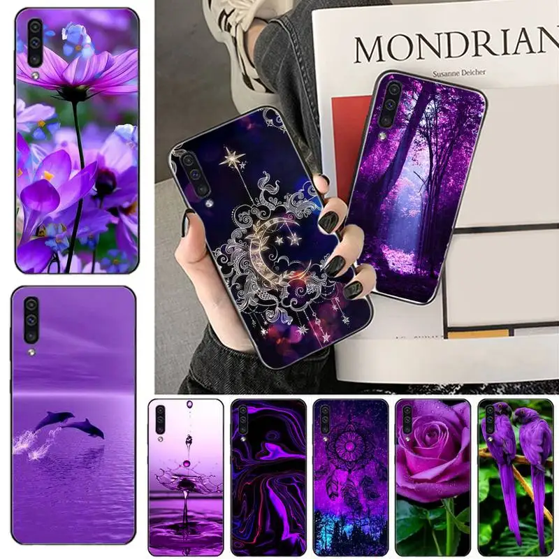 

Purple plant the scenery Phone Case For Samsung galaxy S 7 8 9 10 20 edge A 6 10 20 30 50 51 70 note 10 plus