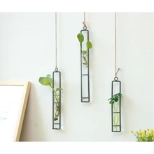 1 шт. ваза для растений стеклянные подвесные вазы креативный контейнер домашний декор