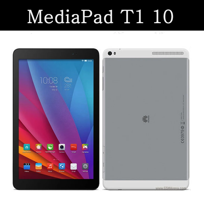Чехол с откидной крышкой-подставкой для huawei MediaPad T1 10 T1-A21W T1-A21L T1-A23L 9,6 дюймов из искусственной кожи на магнитной застежке с автоматическим включением и/Sleep(Пробуждение/спящий режим) Smart Cover