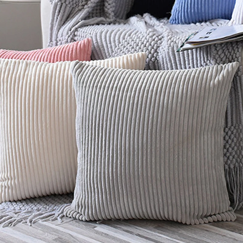 

15 Colors Cushion Cover Case on The Pillow Corduroy Pillowcase Pillow Covers Decorative Pillows for Home Sofa Fall Throw Pillows