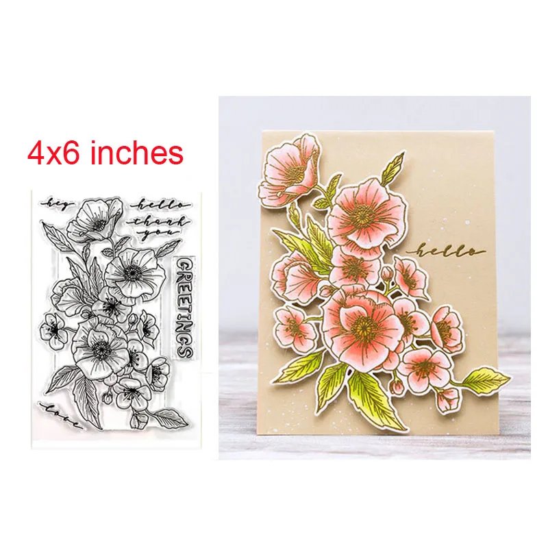 Girl Flower leaf Pumpkin Words Clear Silicone Stamps/Seals for DIY Scrapbooking/Photo Album Craft Clear Stamp - Цвет: WW0543A1