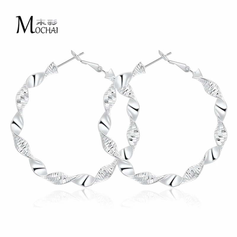 Vintage Hoop Earrings 2019 Geometric Twisted For Women Girls Drop Brincos Fashion Jewelry 50MM ZK30 | Украшения и аксессуары