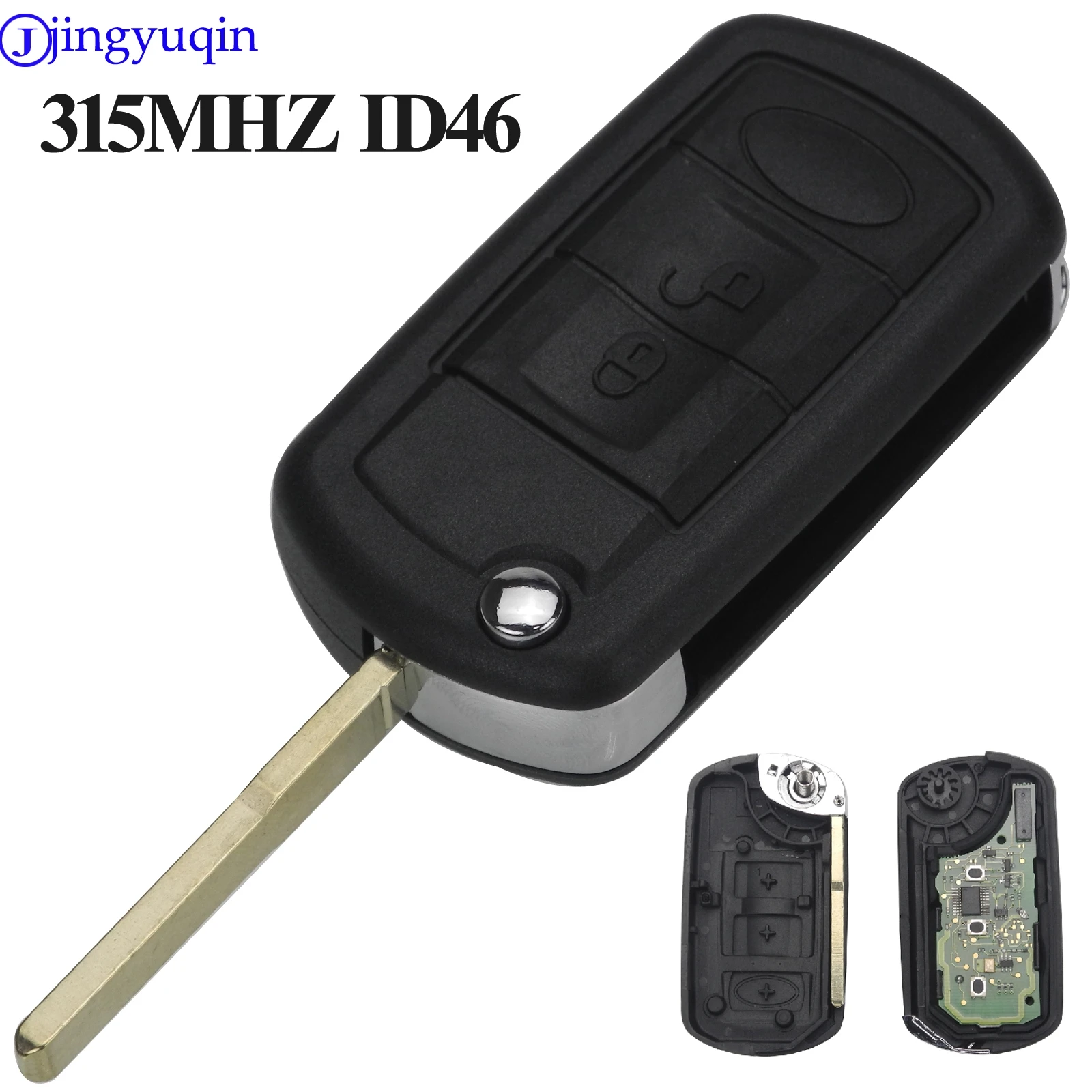 Jingyuqin 3 кнопки флип Полный Автомобильный ключ 315 МГц ID46 чип для LAND ROVER Range Rover Sport LR3