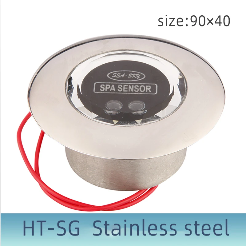Free shipping Spa control switch stainless steel crystal switch crystal ball inductive switch swimming pool equipment