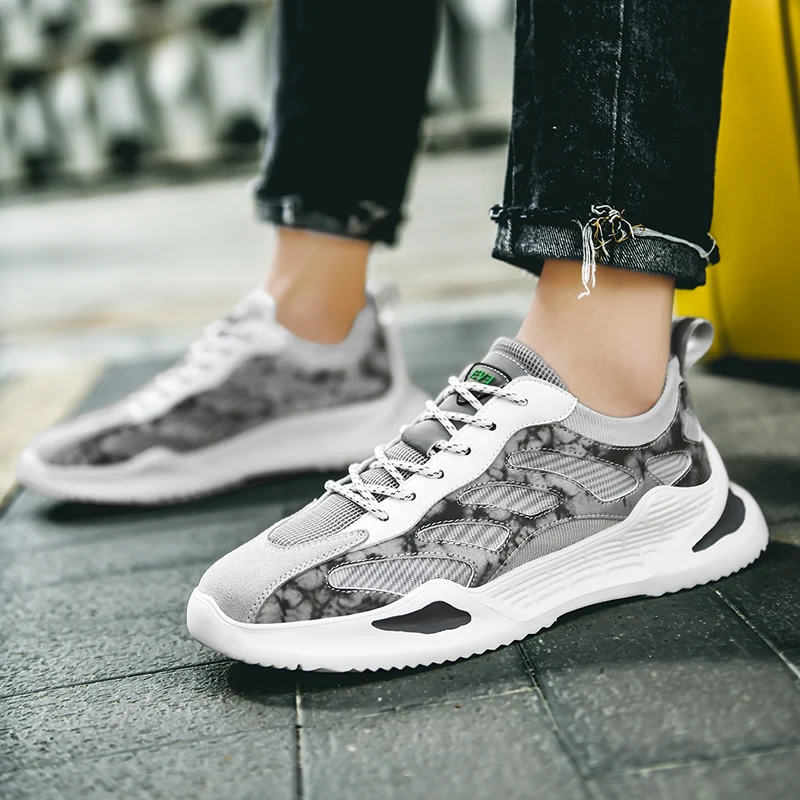 Men Running Shoes New Brand Comfortable Sport Shoes Breathable Lace-up Outdoor High Quality Footwear Trainer Sneakers 2020