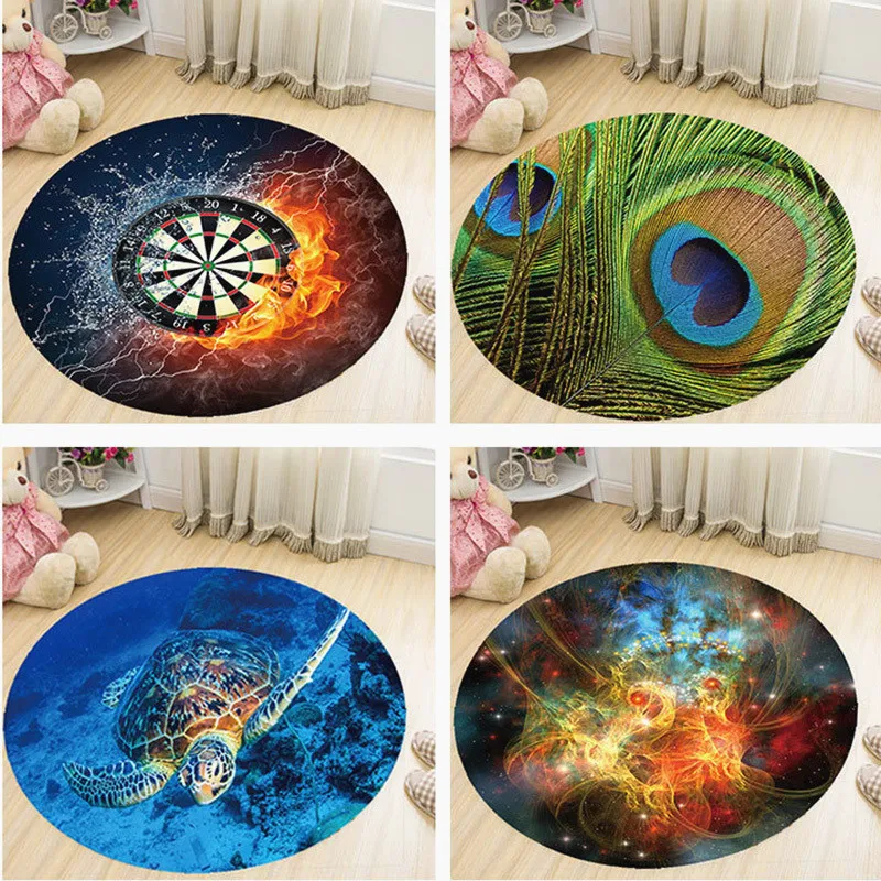 

Bedrooom Carpet Living Room Rugs Room Carpets Mats Bedroom Decor Floor Rug Round Carpet Mat for Children Home Nordic Morden Rugs