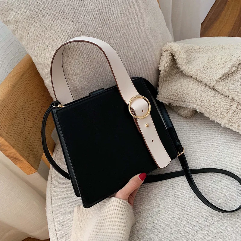 

Bag Women's 2019 New Style Fashion Handbag WOMEN'S Bag Bag Korean-style Fashion Versatile Retro Shoulder Square Sling Bag