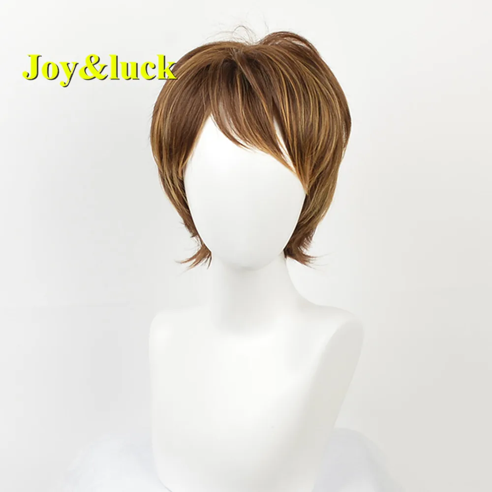 Женский короткий парик Joy & luck натуральные прямые синтетические парики блонд с