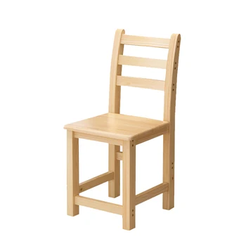 

Modern minimalist solid wood backrest dining table and chair desk computer student pine household wo