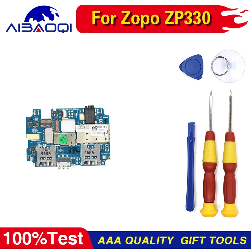 Mainboard 1G+8G ROM MT6735 Motherboard Flex Cable Board for ZOPO ZP330 Phone Perfect Replacement Parts Free Tools | Мобильные