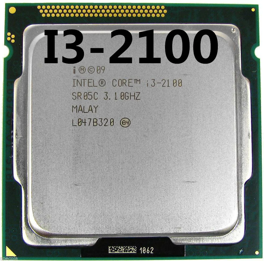 Процессор Intel Core i3 2100 3,1 ГГц 3 Мб Кэш двухъядерный SOCKET 1155 Qual Core Настольный I3-2100 cpu