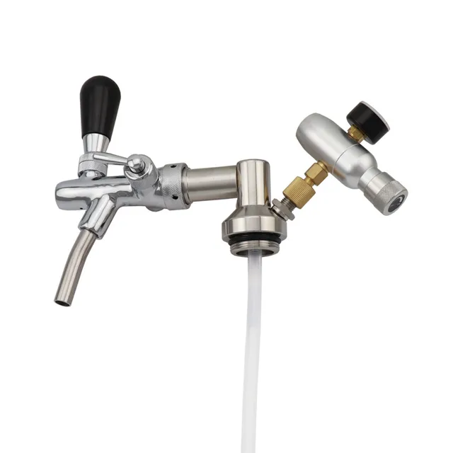 Áramlásvezérlő Sör Csaptelep Mini Growler Adagoló Csap Co2 -Szabályozó Hordó Hordóval A Homebrew 2L 4L 5L Hordóhoz - Image 2