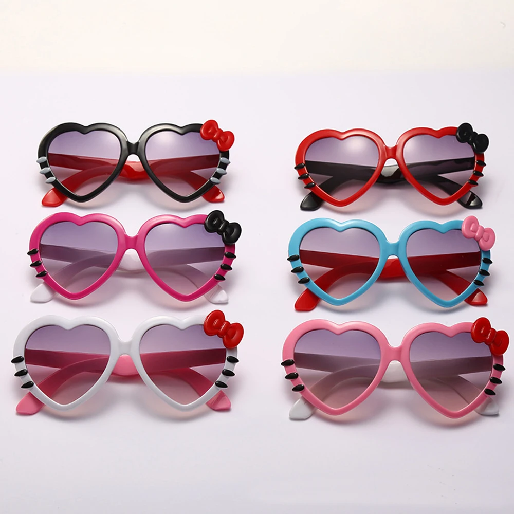 Kids Heart Shaped Sunglasses Girl Brand Fashion Glasses Boy Baby Sun Glasses Cute Eyewear Retro Children's
