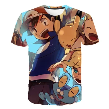 

The latest Kids Brand Anime Cartoon t shirt 3D Printed Boys Short Sleeve Funny T shirts Summer Casual Clothes Children Tops